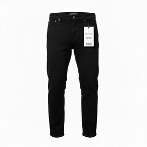 Society Men's Slim Black Jeans